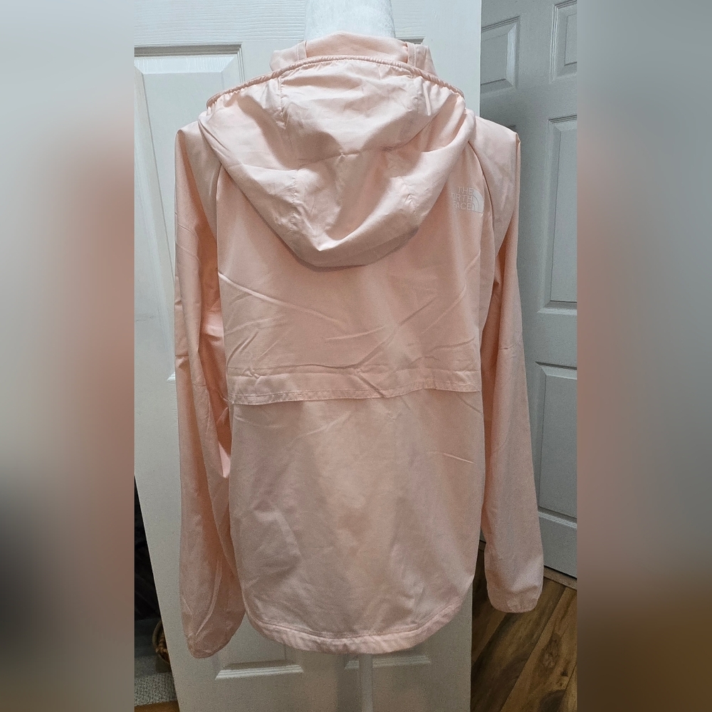 The North Face Women's Light Pink Hooded Windbreaker Jacket, Size L - Picture 5 of 16